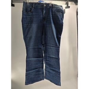 Maurices m jeans Slim Boot Curvy High Rise Jeans 18W Short Dark Wash NEW